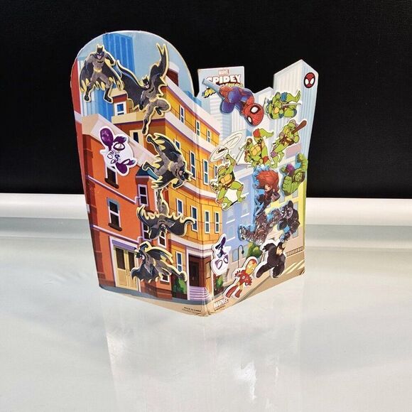 Reusable Puffy Stickers Lot Care Bears And Marvel Stick N' Play Fold And Go - Picture 11 of 11